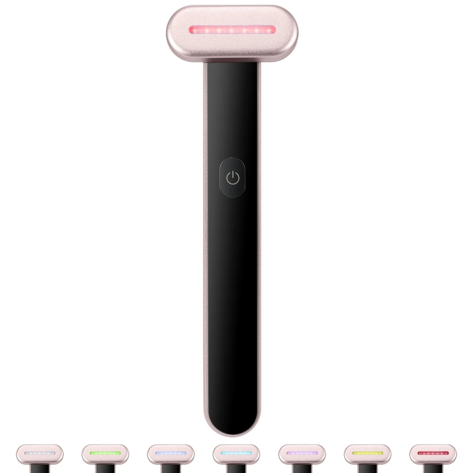 7-Color LED Facial Wand Red Light Therapy Device with Heatig Therapy| Microcurrent Vibrating 