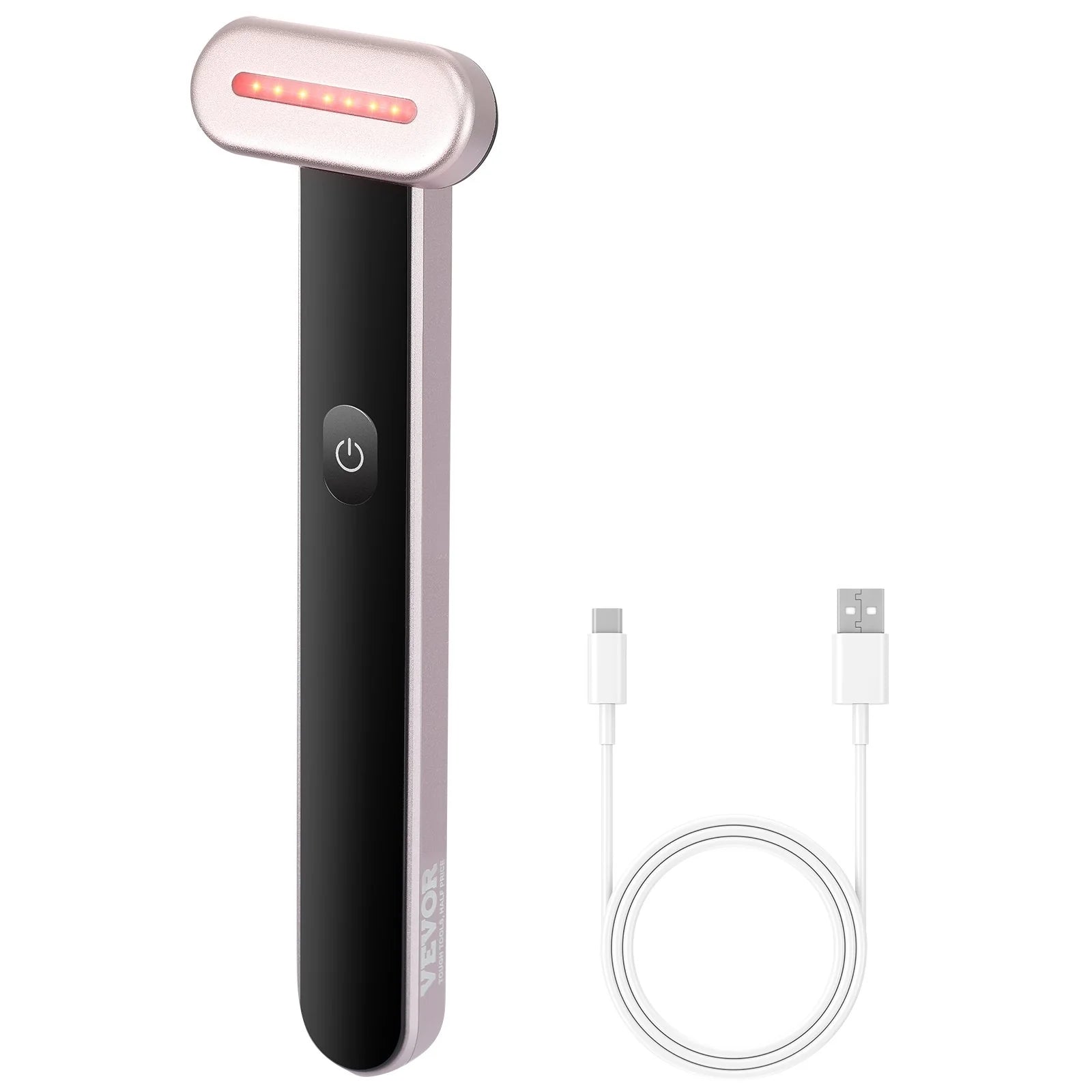 7-Color LED Facial Wand Red Light Therapy Device with Heatig Therapy| Microcurrent Vibrating 