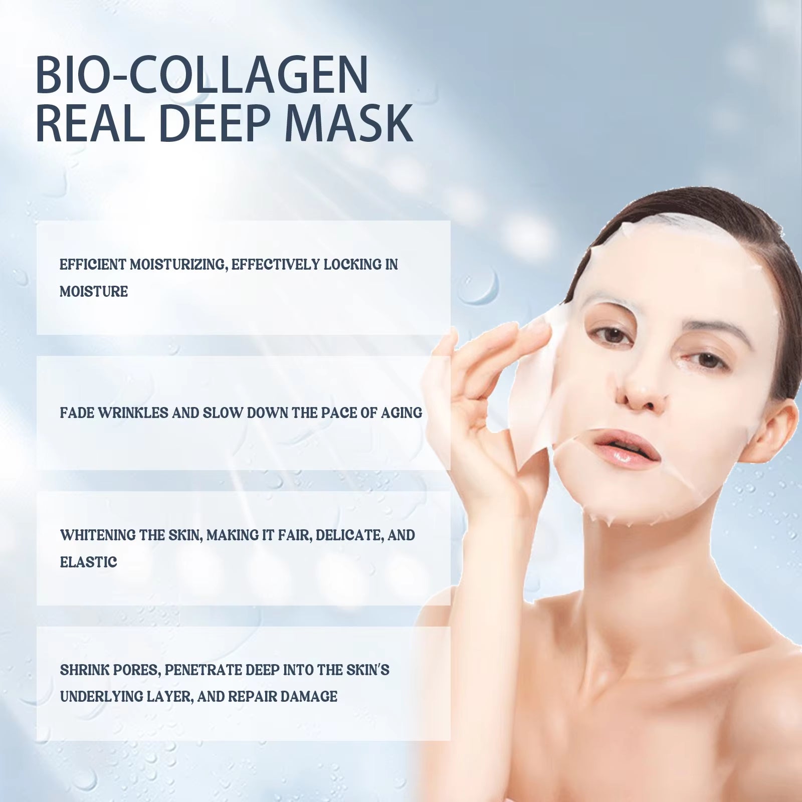 Collagen Mask Moisturising & Refreshing Sheet Mask Hyaluronic Acid Mask Skin Care Products