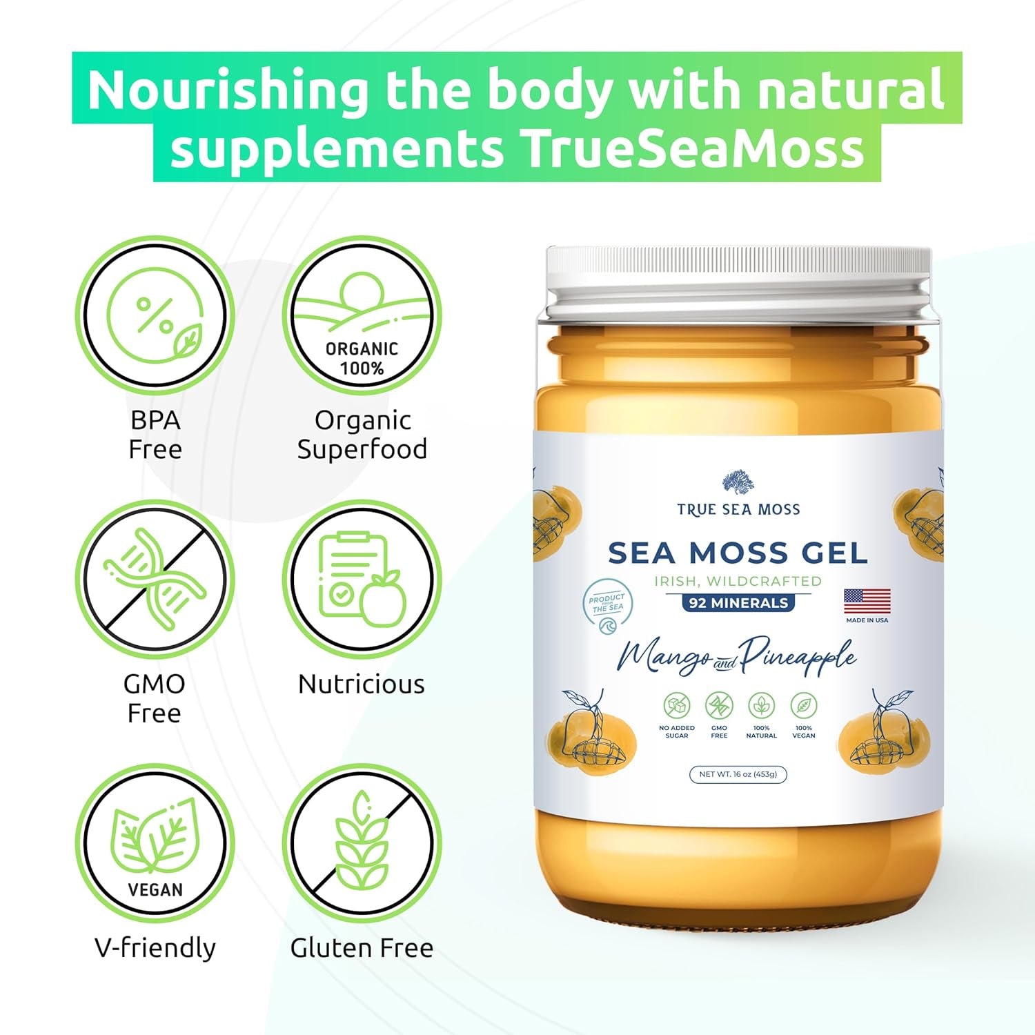 Wildcrafted Irish Sea Moss- Rich in Minerals, Proteins & Vitamins – Antioxidant Health Sea Moss