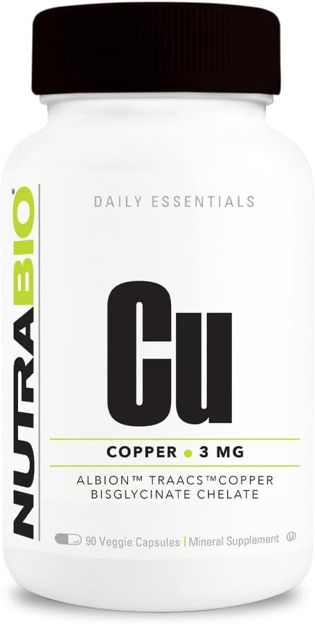 Copper Bisglycinate Chelate (3Mg), Immune Support - 90 Capsules