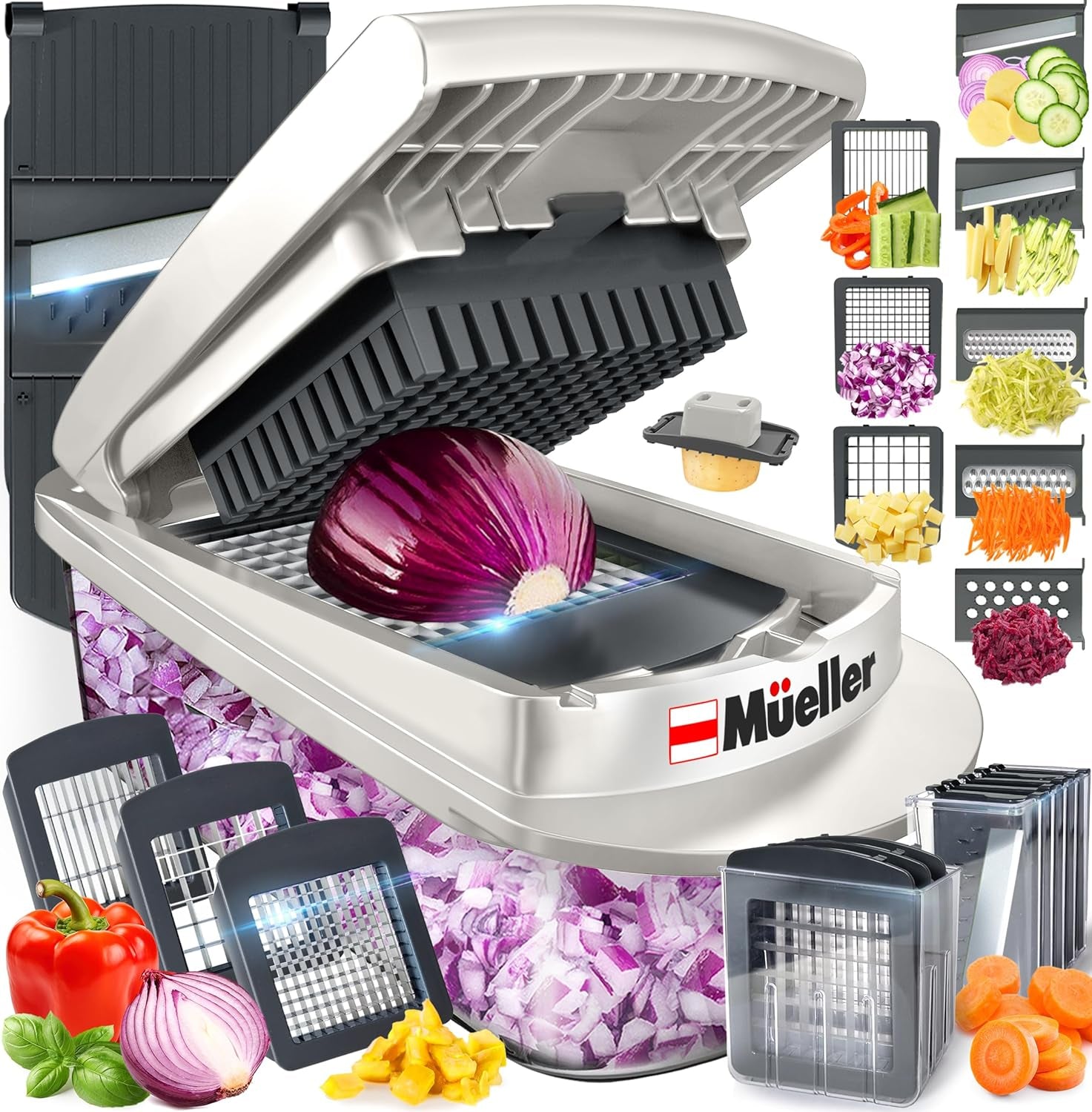 Pro-Series 10-In-1, 8 Blade Vegetable Chopper