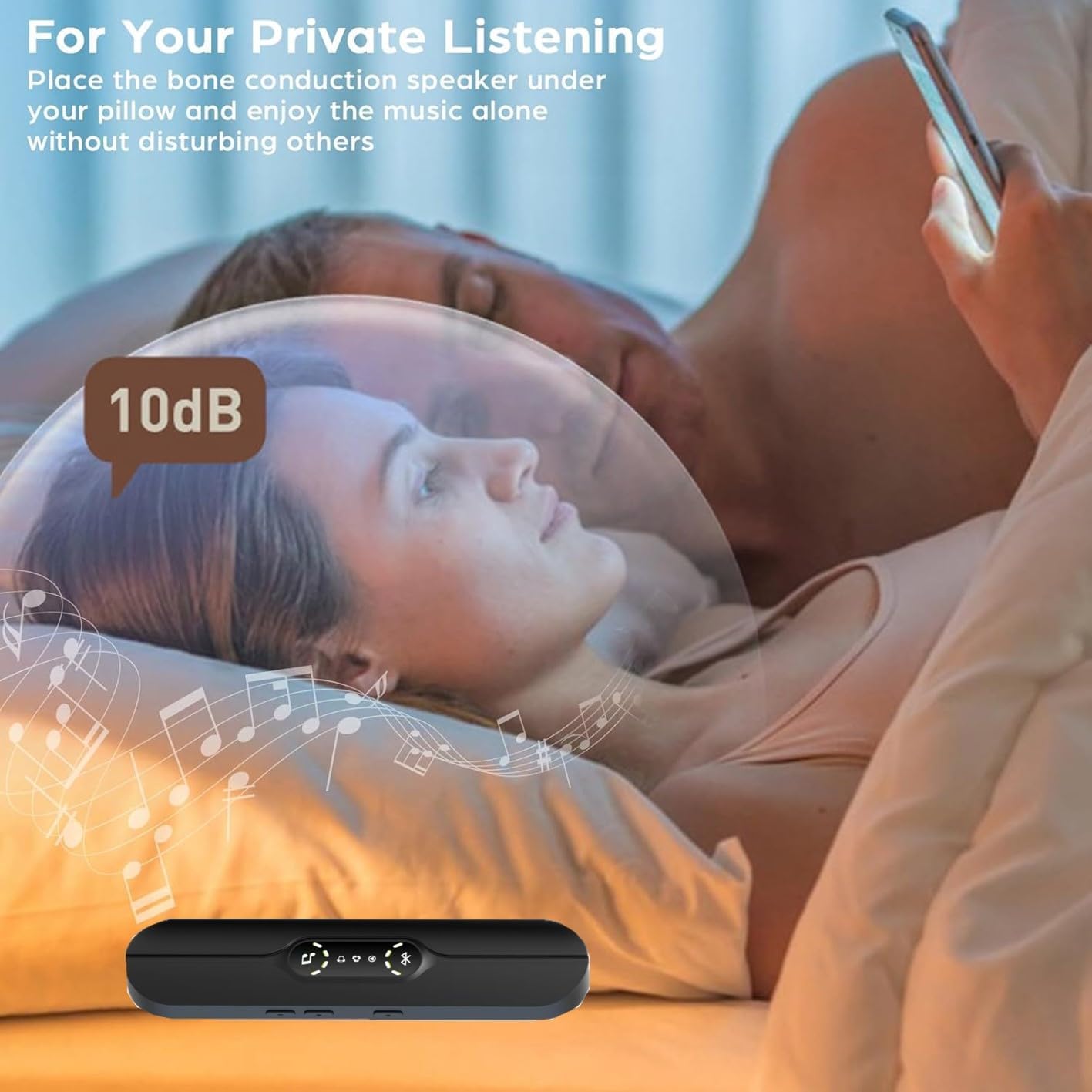 Pillow Speaker - Sleep Sound Machine for Deep Rest &amp; Recovery