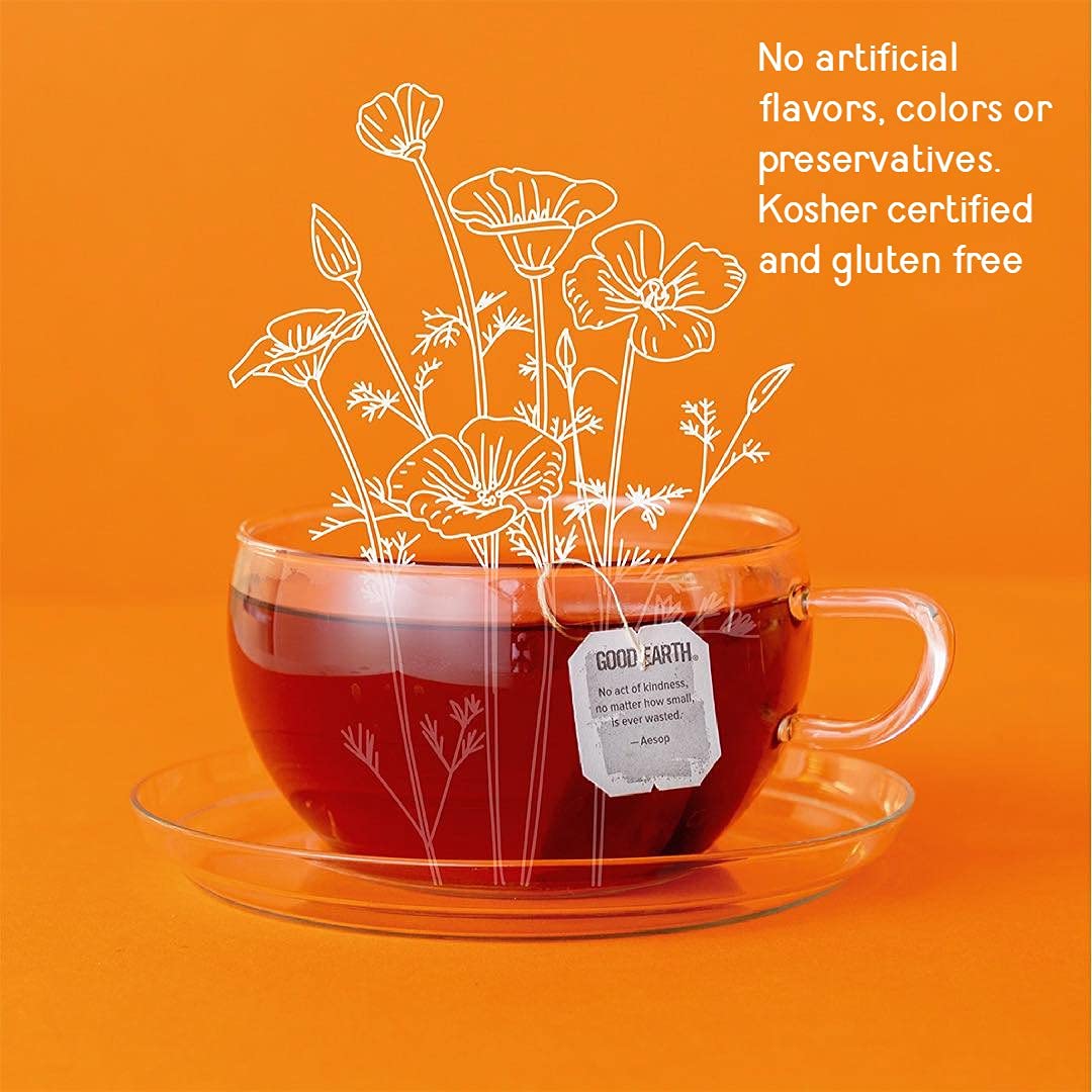 Good Earth Herbal & Black Tea, Sweet & Spicy