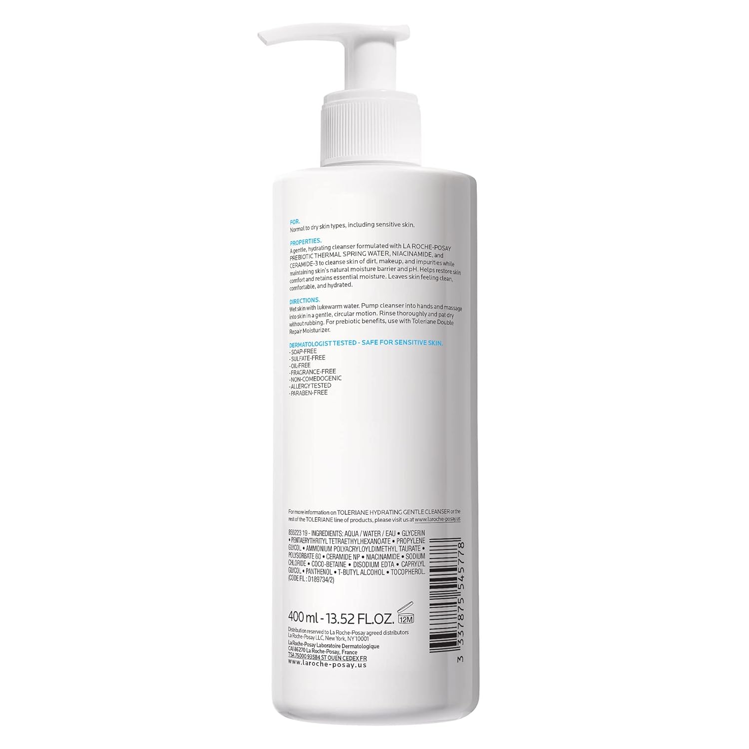 Toleriane Hydrating Gentle Face Cleanser