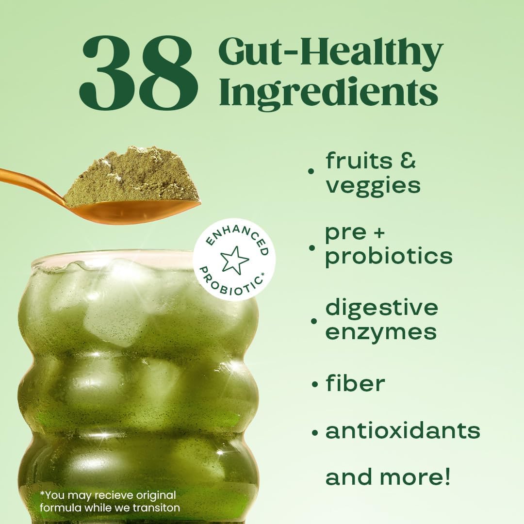 Superfood Greens Powder, Gut Health, Bloating Relief for Women