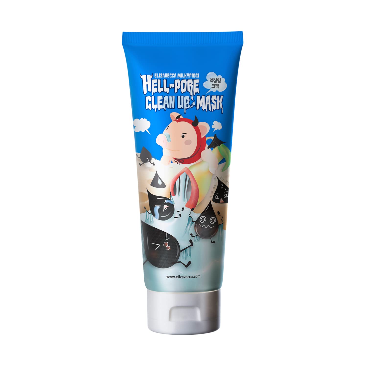 Milky Piggy Hell Pore Clean up Mask 100Ml/3.38 Fl.Oz. - Peel off Mask, Charcoal Pore Strips, Pore Cleansing, Removes Dead Skin Cells, Removes Skin Wastes, Pore Contraction