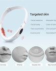 Ckeyin V Shaped Facial Lifting Device Red Light Therapy Face Slimming Tightening Machine EMS Neck Massager Remove Double Chin