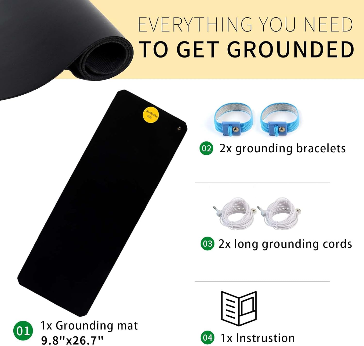 Grounding Mat Kit – Earth Energy Wellness Pad 