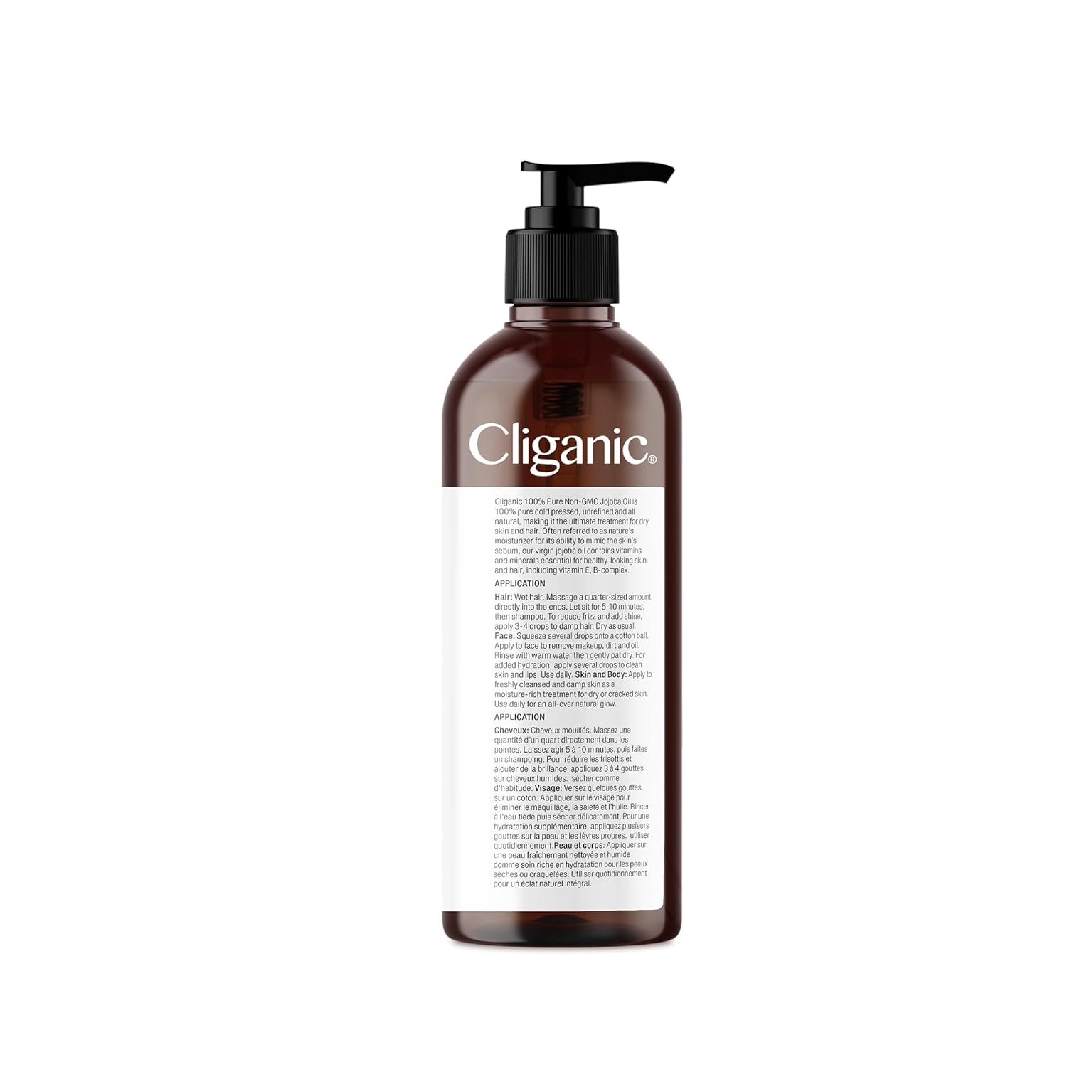 100% Pure Jojoba Oil – Cold-Pressed, Unrefined, Non-GMO (16oz Bulk Size)