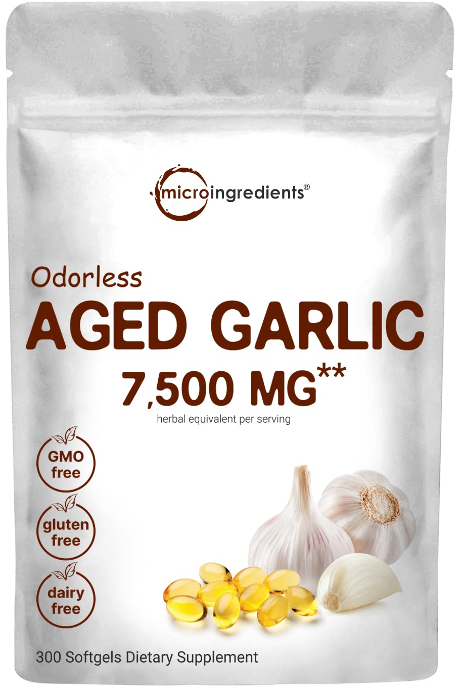 Odorless Garlic 300 Softgels, Immune Support, and Heart Health