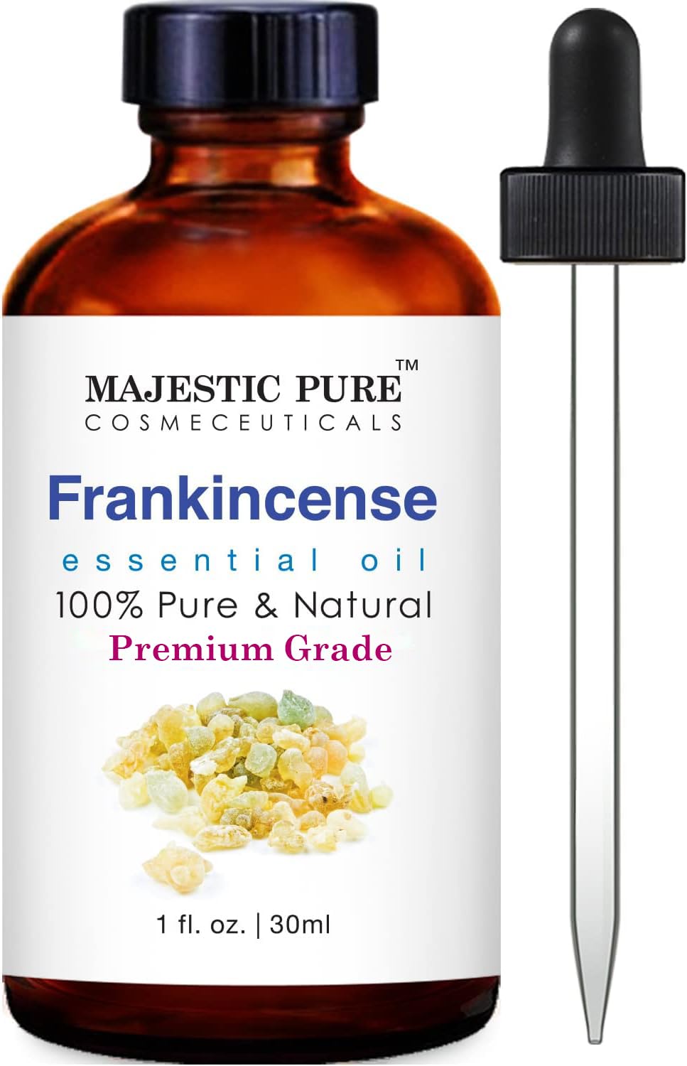 Frankincense Essential Oil – 100% Pure & Natural for Skin, Aromatherapy & Diffusers (1 oz)