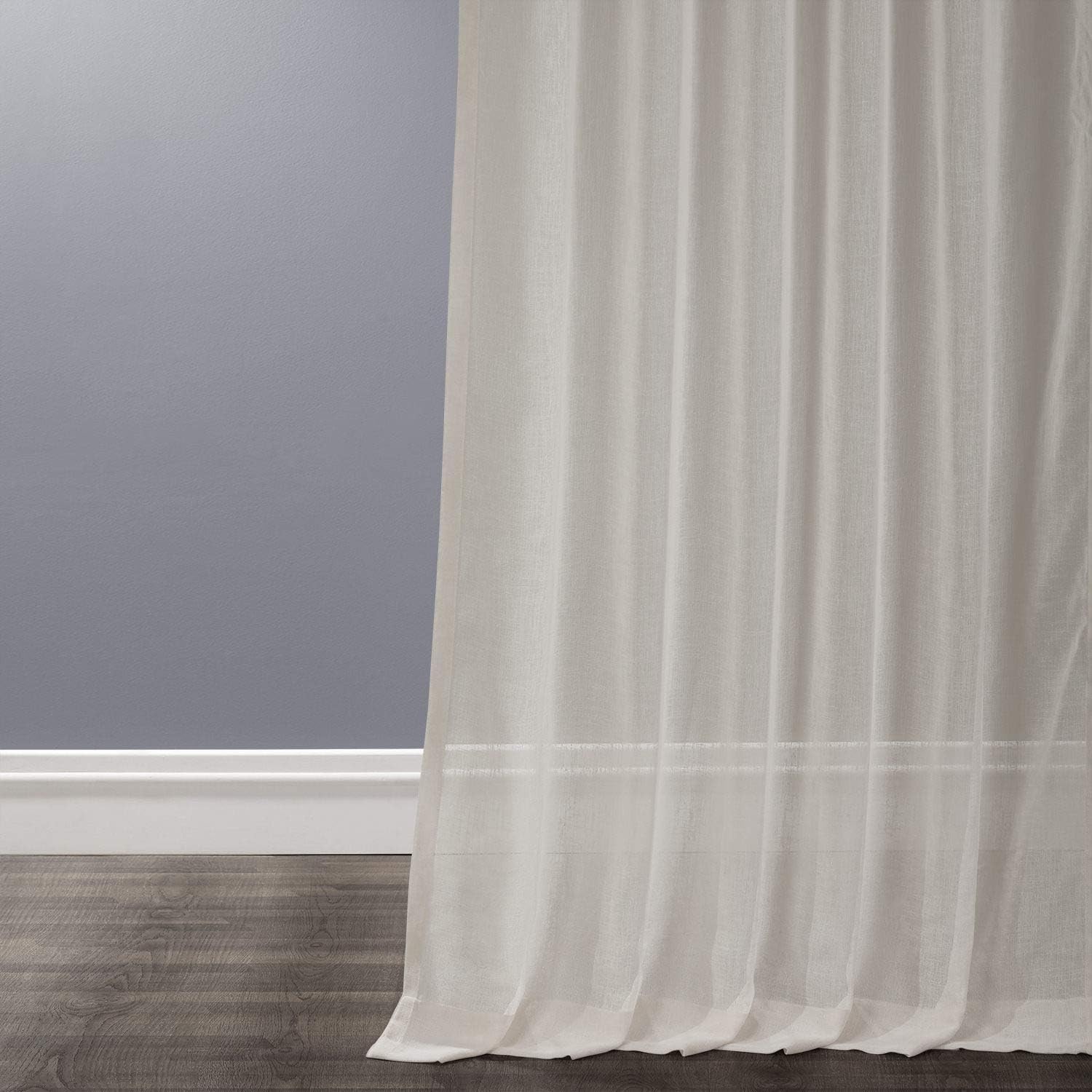 Linen Sheer Curtains 96 Inches Long Linen Curtain for Bedroom &amp; Living Room 50W X 96L