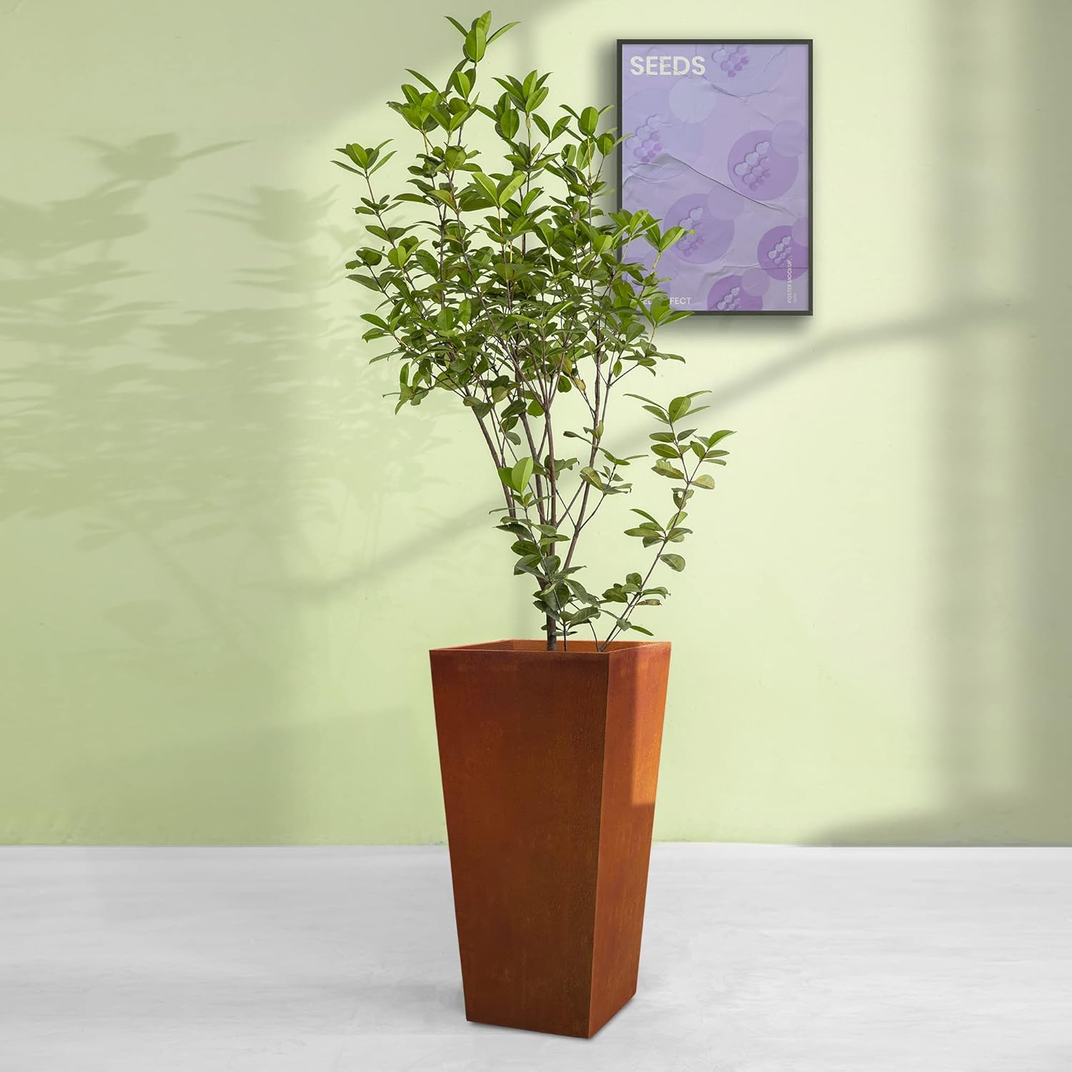 Large Outdoor Indoor Garden Plant Pot with Drainage Hole and Rubber Plug Home and Patio