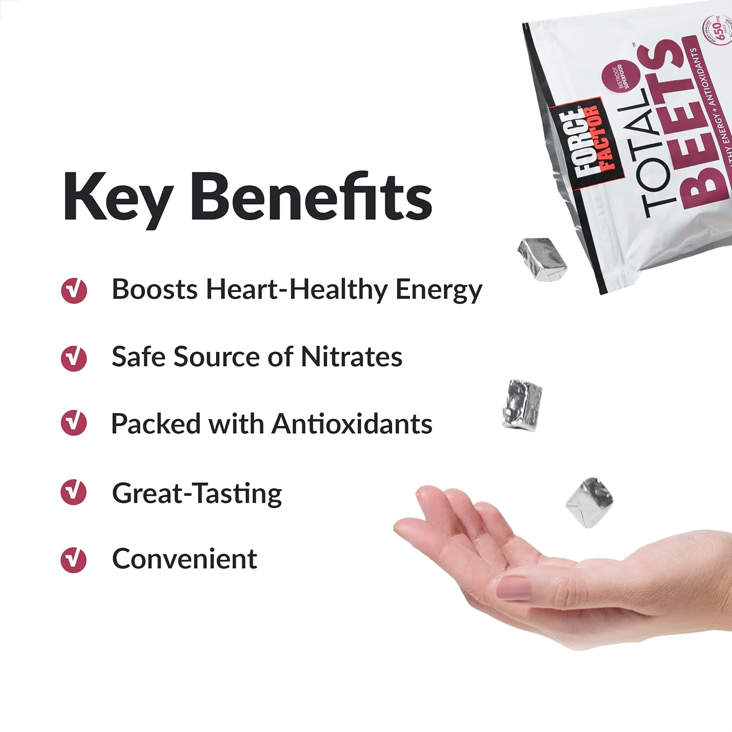 Total Beets Soft Chews, Antioxidants, Healthy Energy Supplement with Elite Ingredients