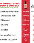 Vitamin B12 & B Complex Drops for Energy & Fatigue (2 Pack)