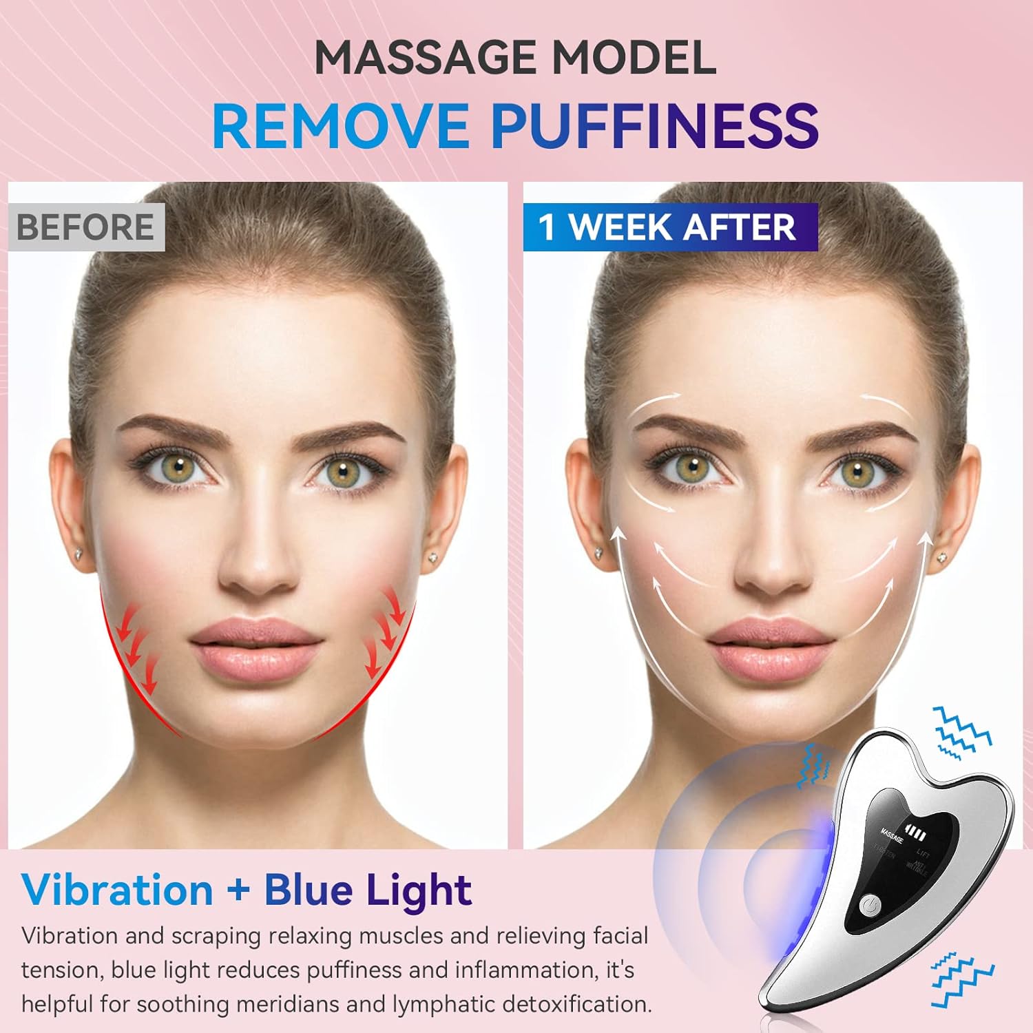 Electric Gua Sha Facial Tools - Face Sculpting Tool/Lift Device -