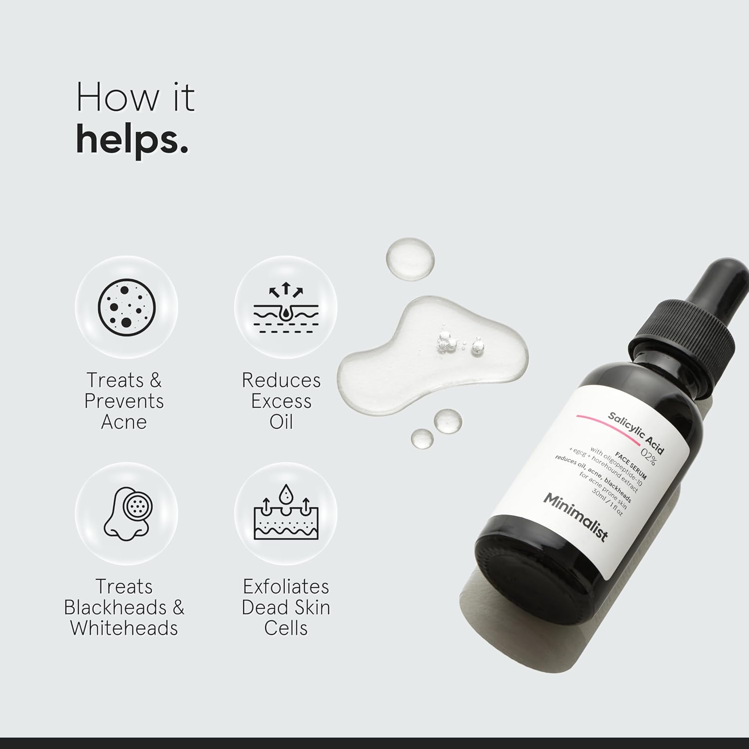 2% Salicylic Acid Serum for Acne, Blackhead & Open Pores 