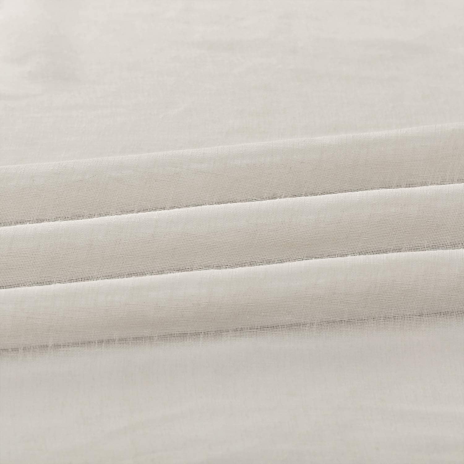 Linen Sheer Curtains 96 Inches Long Linen Curtain for Bedroom &amp; Living Room 50W X 96L
