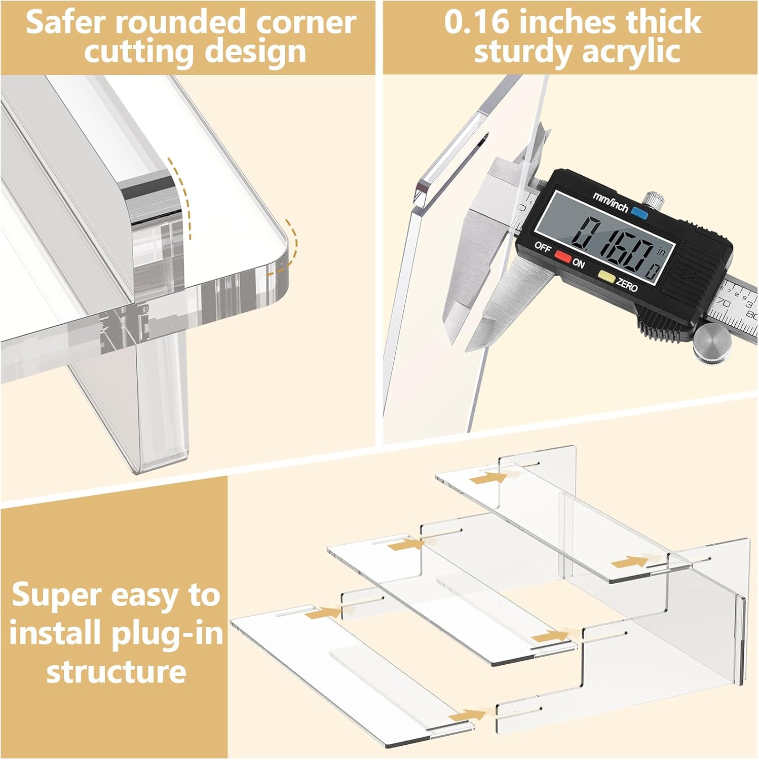 3 Tier Display Shelf for Figures and Collection and Organizer