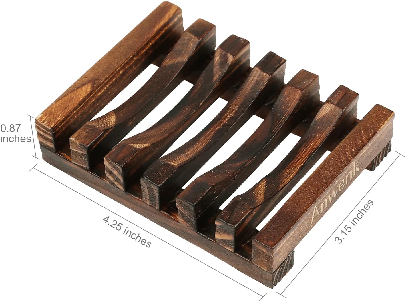 Wooden Soap Dish Soap Saver Holder Soap Tray for Bathroom Shower 