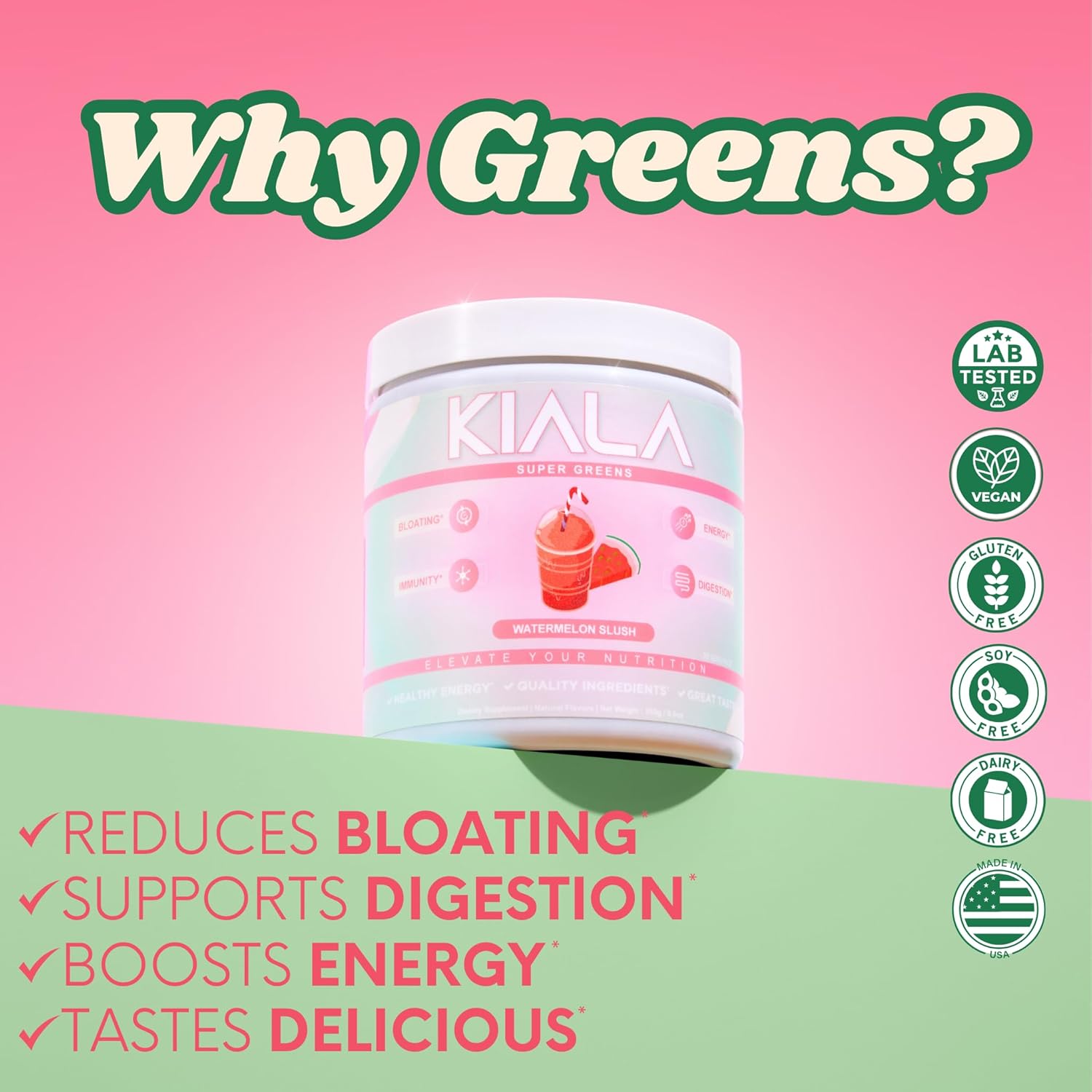 Super Greens, Organic Greens Powder- Gut Health, Immunity & Energy