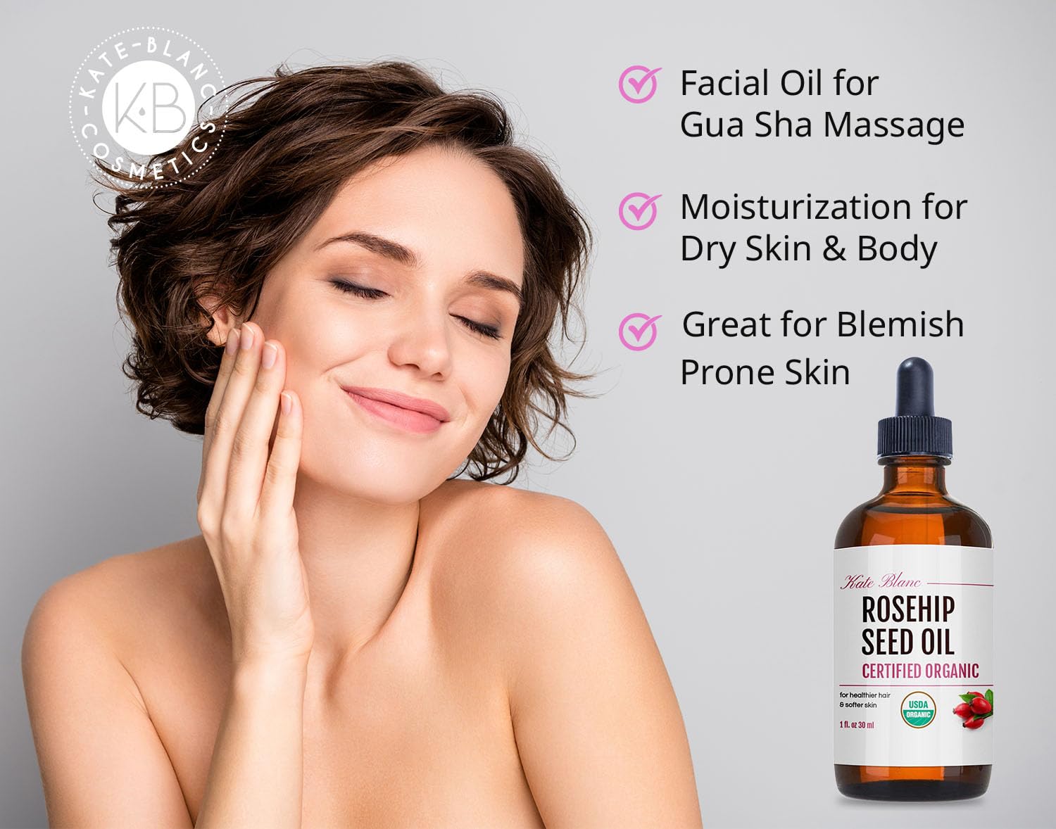 Organic Rosehip Seed Oil – Cold-Pressed  (1oz)