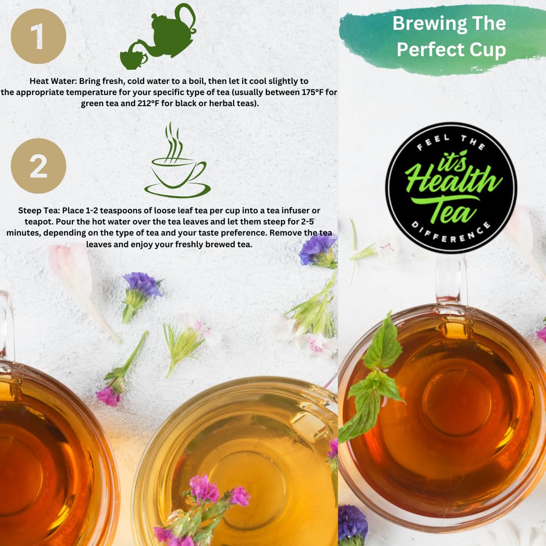 Gut Balance Herbal Tea – Caffeine-Free Digestive Blend (Loose Leaf)