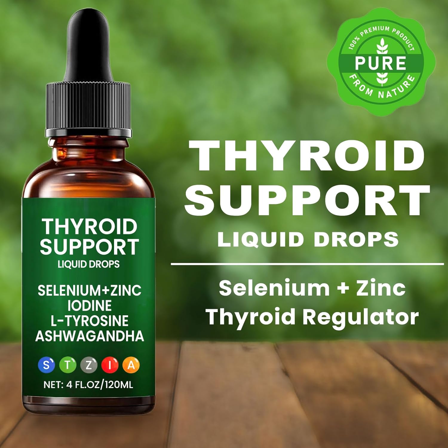 Thyroid Support Complex – Iodine, Tyrosine & Ashwagandha Drops