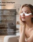 Under-Eye Red Light Therapy Glasses | LED Eye Massager for Puffiness, Wrinkles & Dark Circles | Skincare Beauty Device