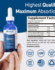 | Liquid Ionic Boron | Supports Normal Bone Metabolism, Brain Function & Joint Health 