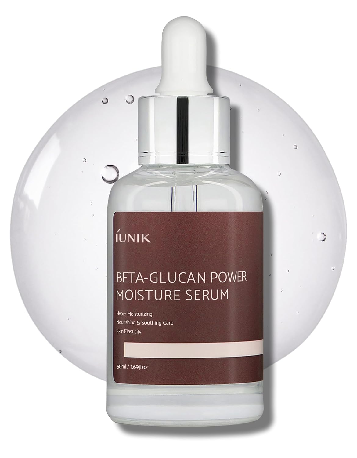 Beta-Glucan Power Deep Moisture Vegan Serum 400,000 Ppm Intense Hydration Mushroom Yeast Extracts Naturally-Derived - Dry Mature Sagging Sensitive Skin Cell Regenerating Lifting Korean Skincare