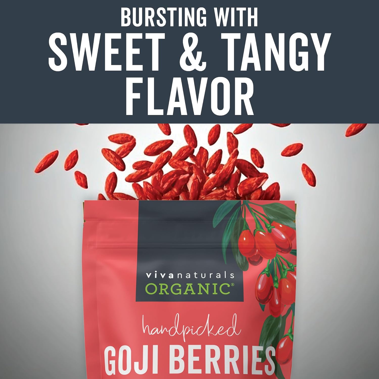 Organic Dried Goji Berries - Tea, Smoothies, Baking and Snacks