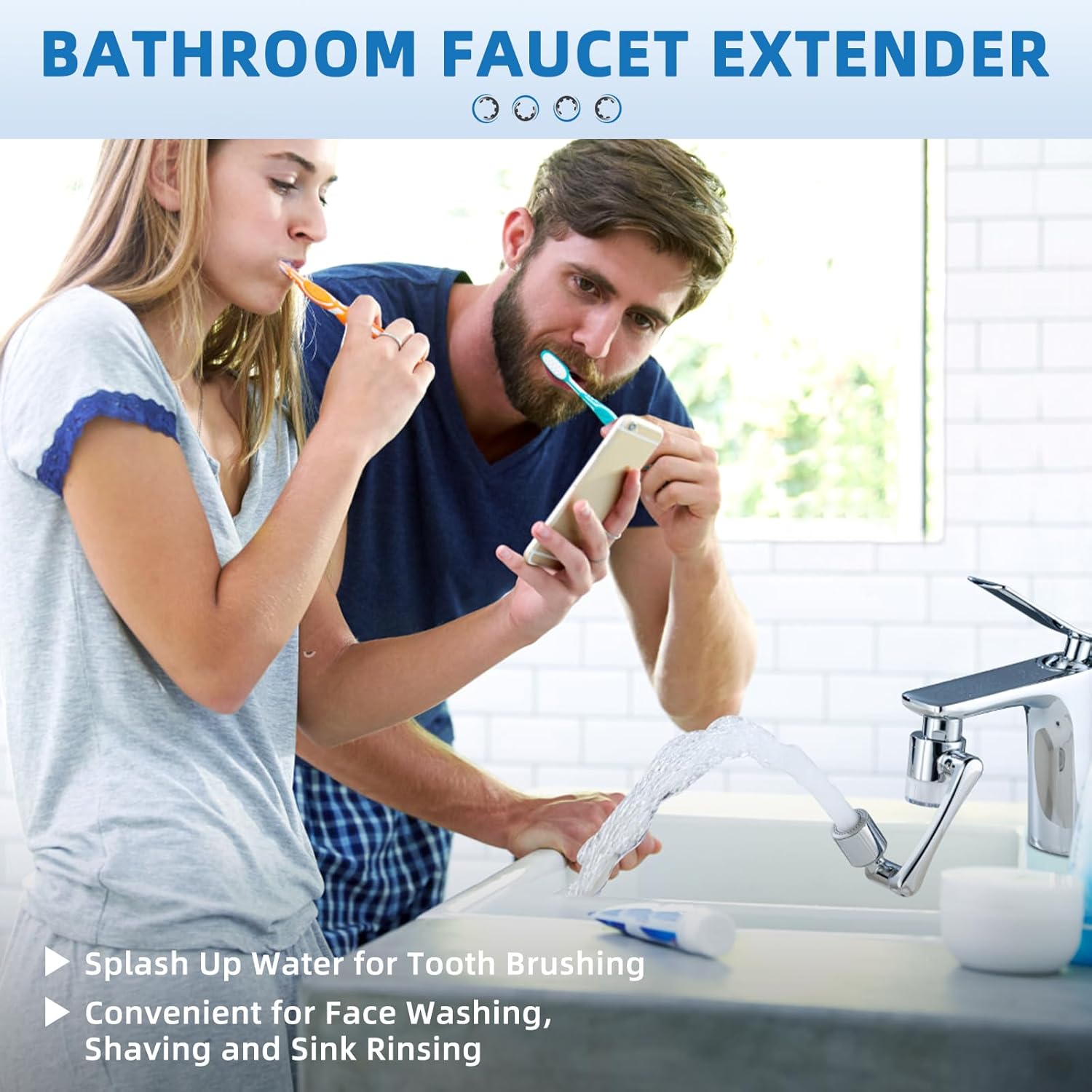  Rotating Sink Water Filter + Aerator