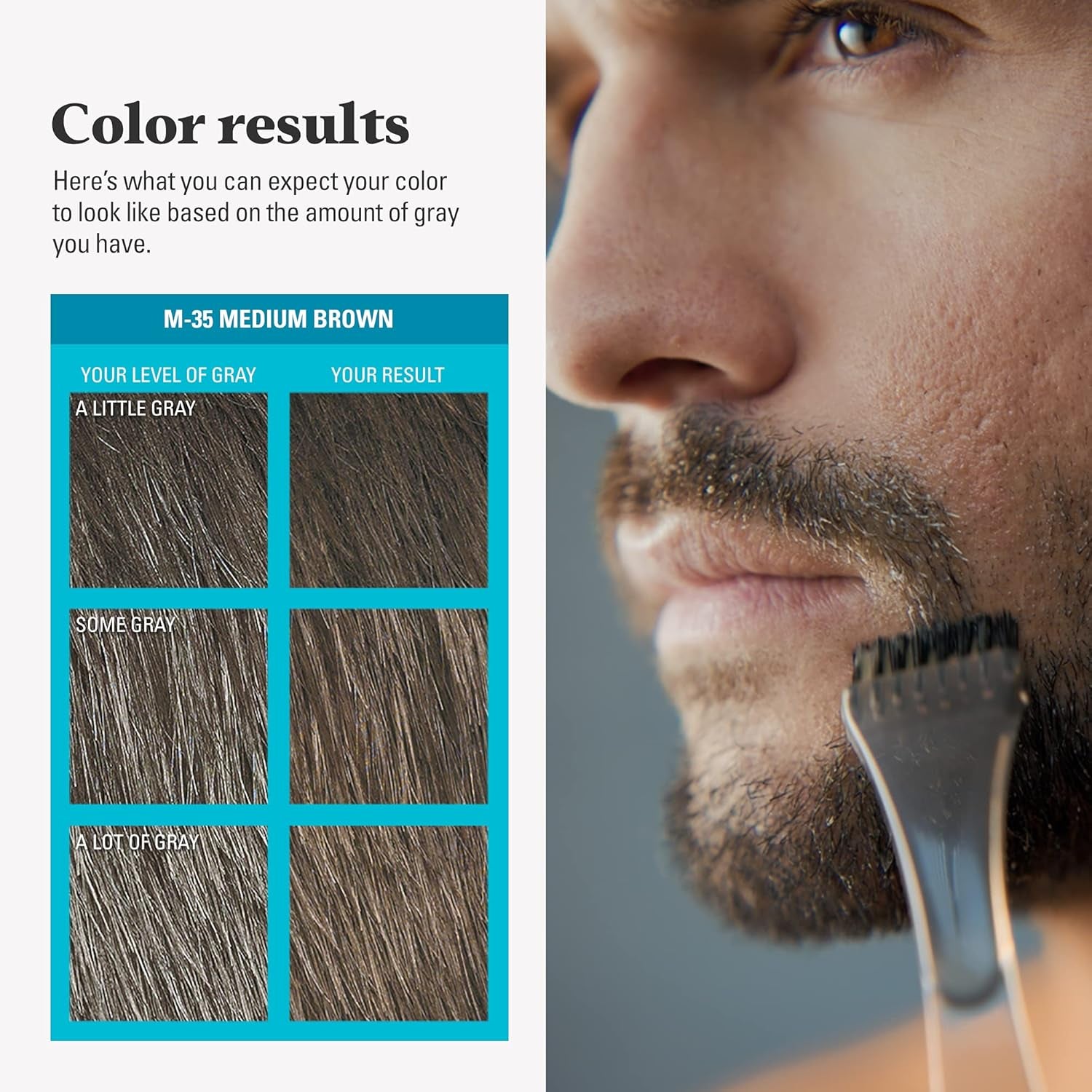 Hair Dye with Brush, with Keratin Biotin