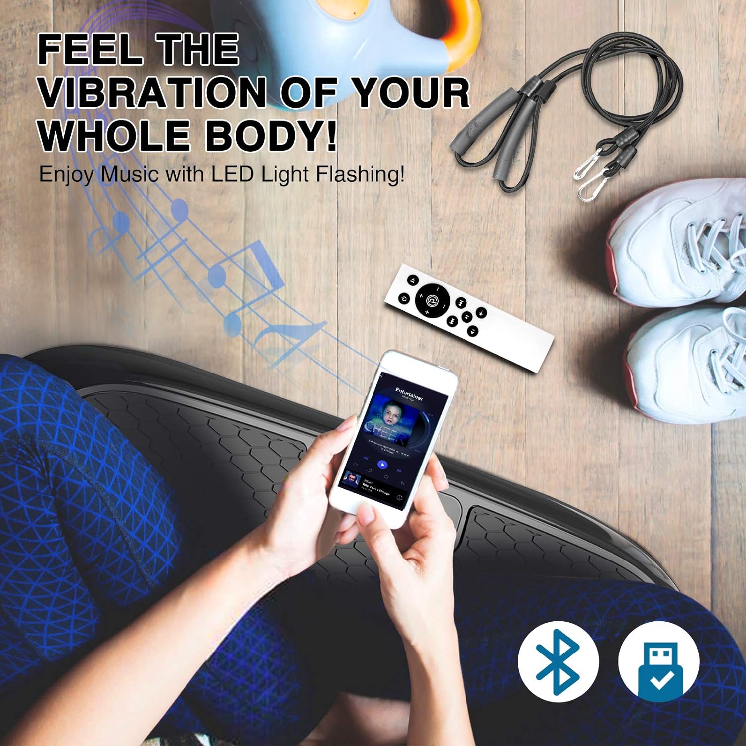 Vibration Plate -Home Fitness Equipment for Weight Loss &amp; Toning