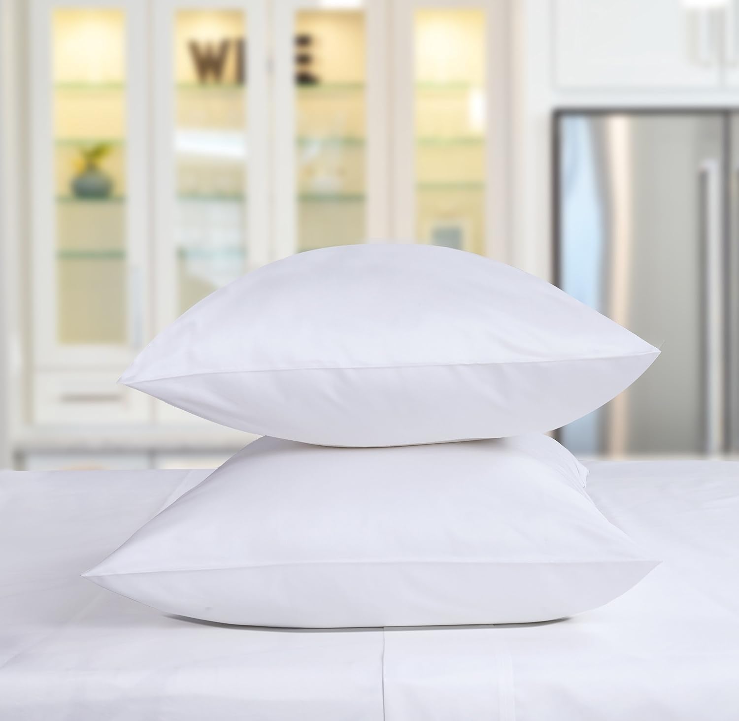 Luxury King Size Pillow Cases 2 Piece Set | 800 Thread Count Sateen Weave | 100% Cotton Pillow Covers 