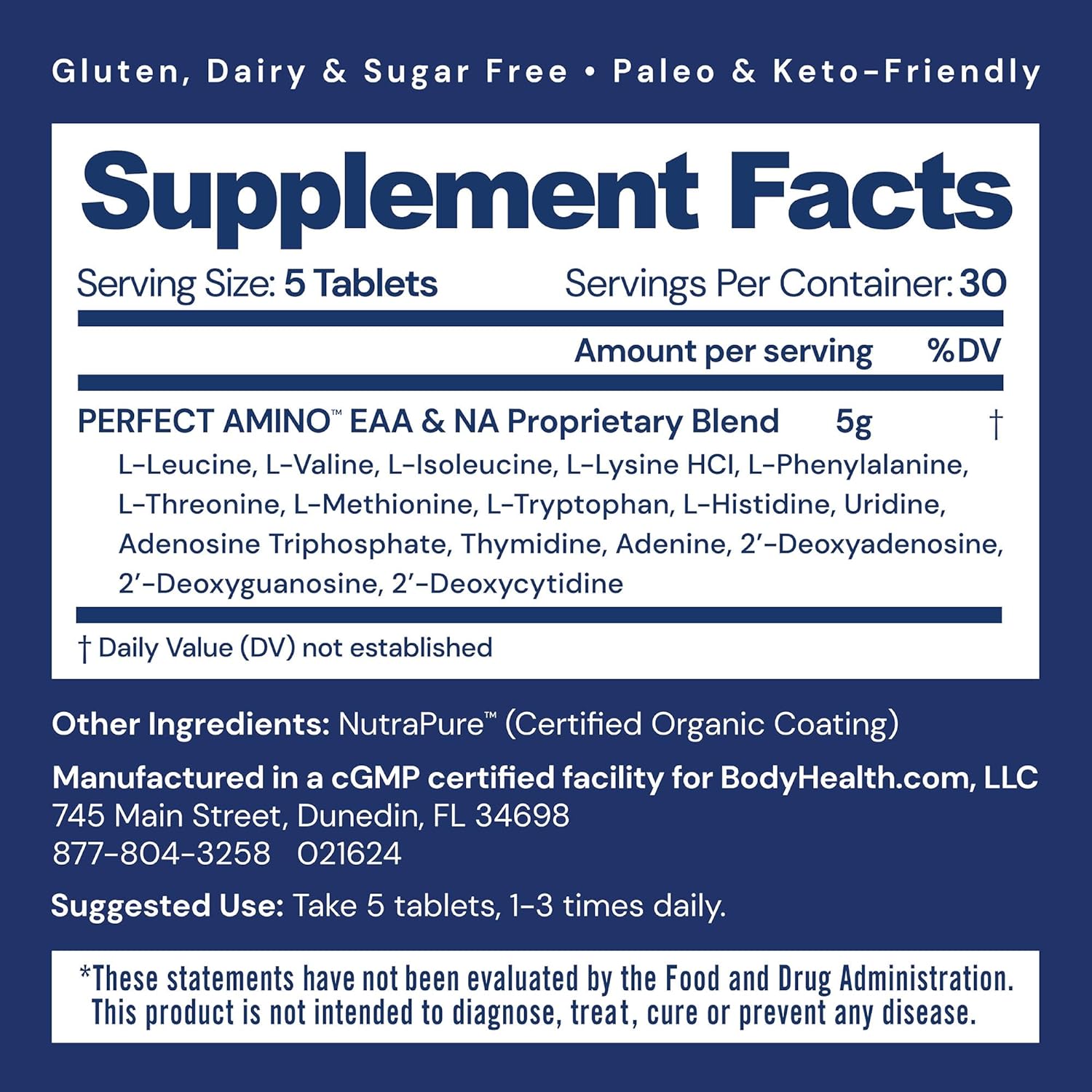 Perfectamino Protein for Pre/Post Workout & Muscle Recovery 