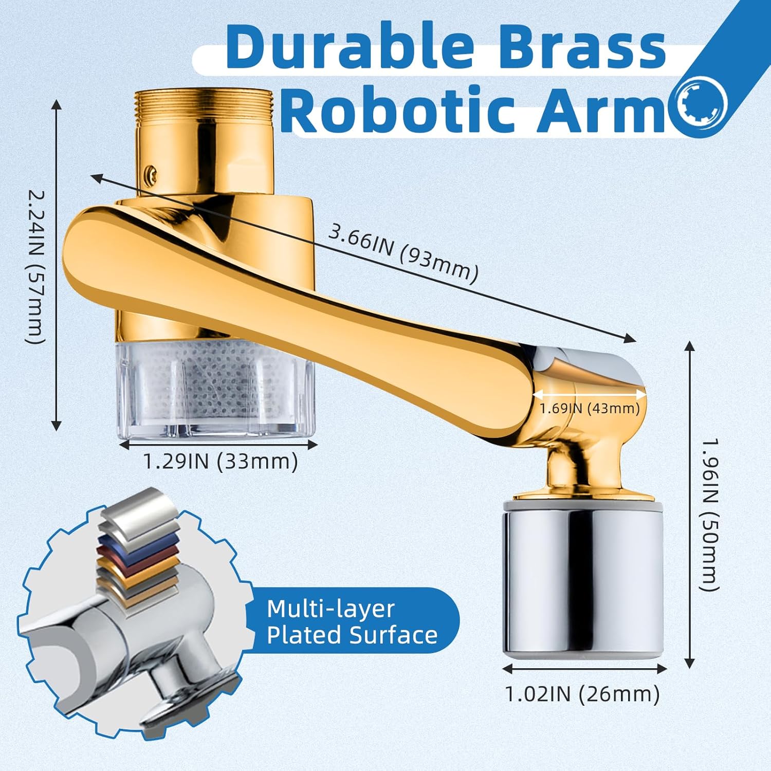  Rotating Sink Water Filter + Aerator