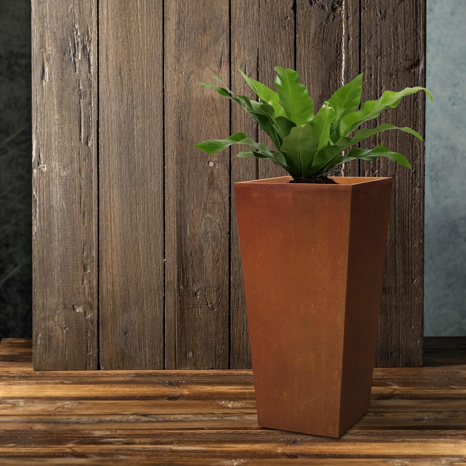 Large Outdoor Indoor Garden Plant Pot with Drainage Hole and Rubber Plug Home and Patio