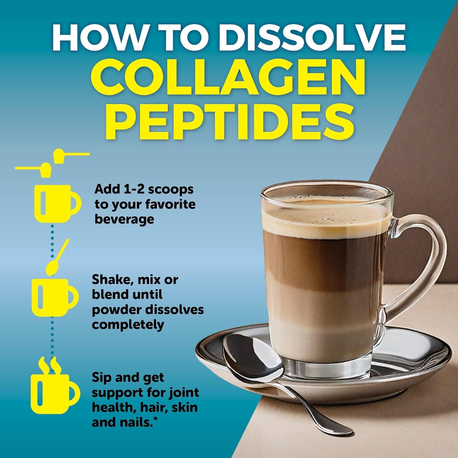Collagen Peptides Powder – Joint Health, Hair, Skin and Nails