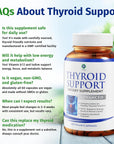 Thyroid Support Supplement with Iodine, B12, Zinc, Selenium & Ashwagandha – Metabolism & Weight Balance (30 Day Supply)
