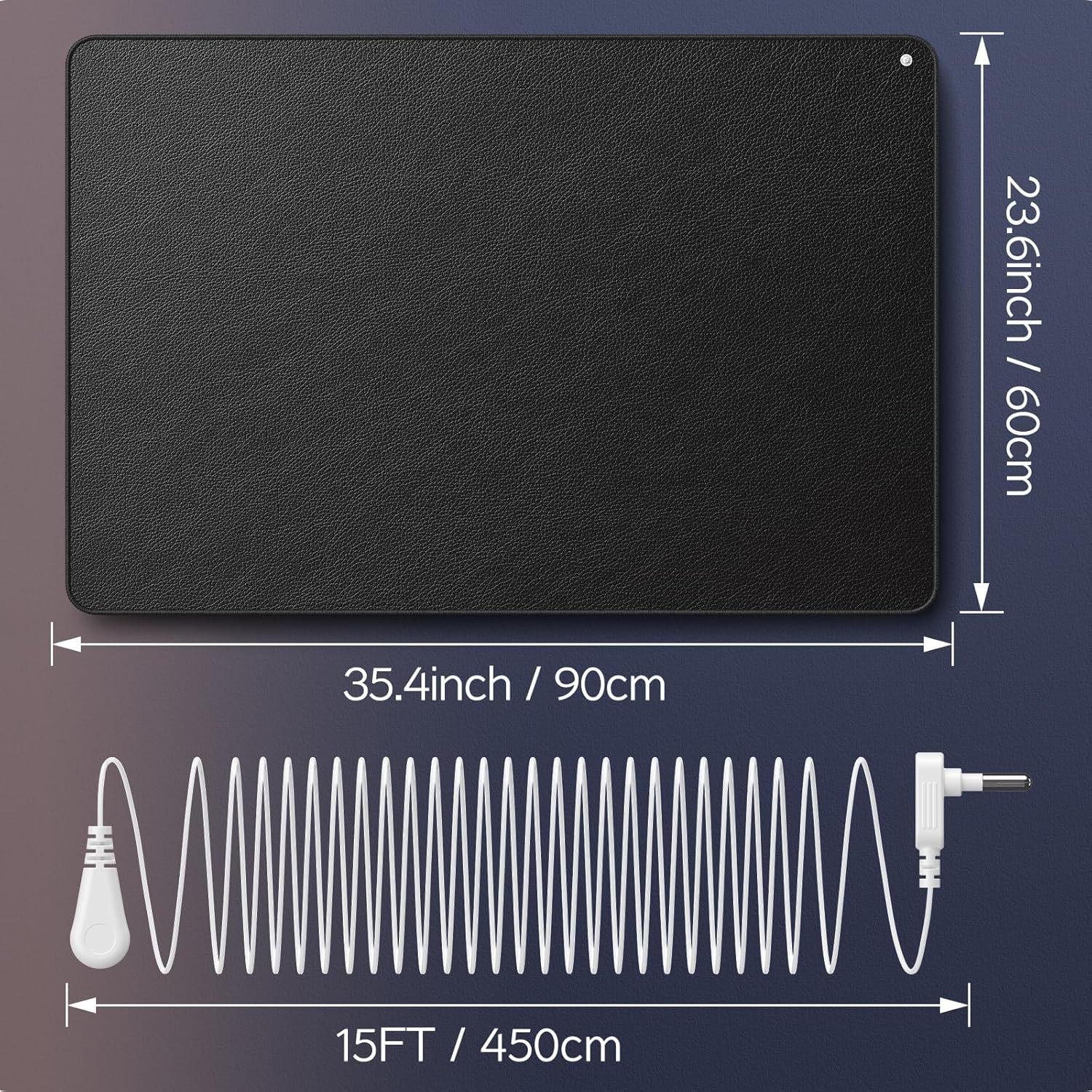 Grounding Mat – Earth Connection Pad for Energy, Sleep & Stress Relief (35.4" x 23.6")