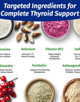 Thyroid Support Supplement with Iodine, B12, Zinc, Selenium & Ashwagandha – Metabolism & Weight Balance (30 Day Supply)