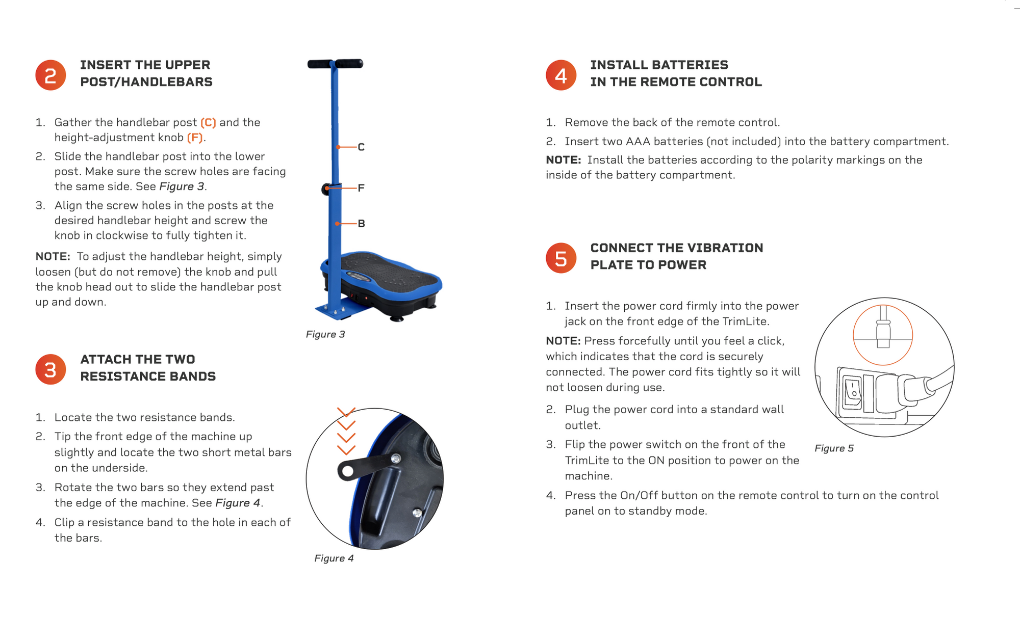 Vibration Plate Exercise Machine with Adjustable Removable Armrests