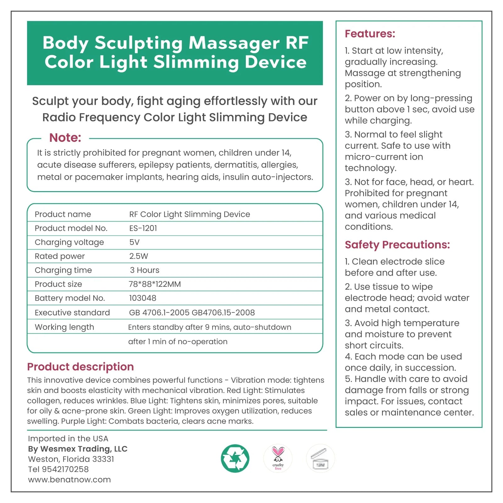 Advanced Body Slimming &amp; Contouring Device