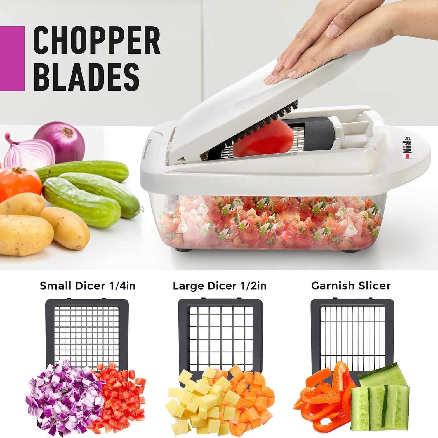 Pro-Series 10-In-1, 8 Blade Vegetable Chopper