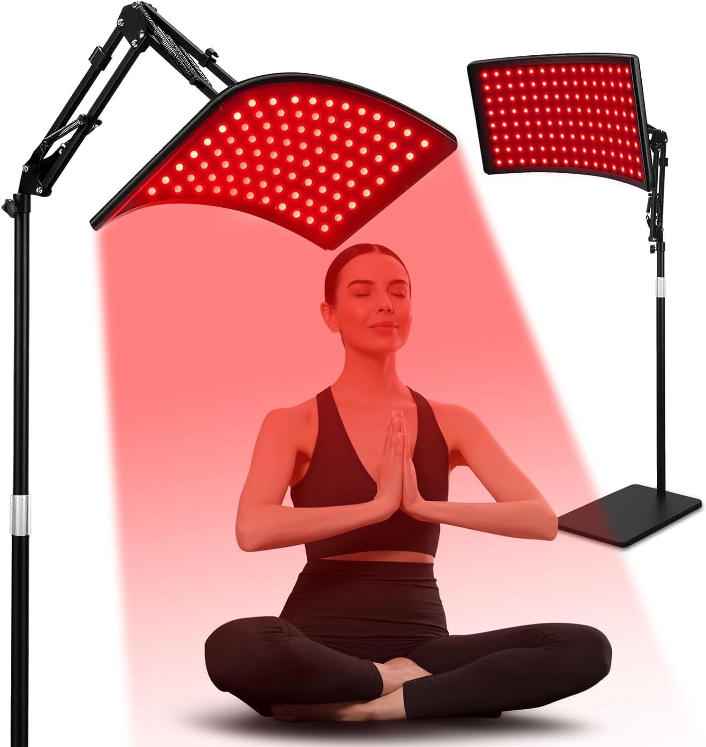 Red Light Therapy for Face and Body, Red Infrared Light Therapy Lamp with Stand Led 660Nm Red Light-Therapy&amp; 850Nm Infrared Light Device for Body
