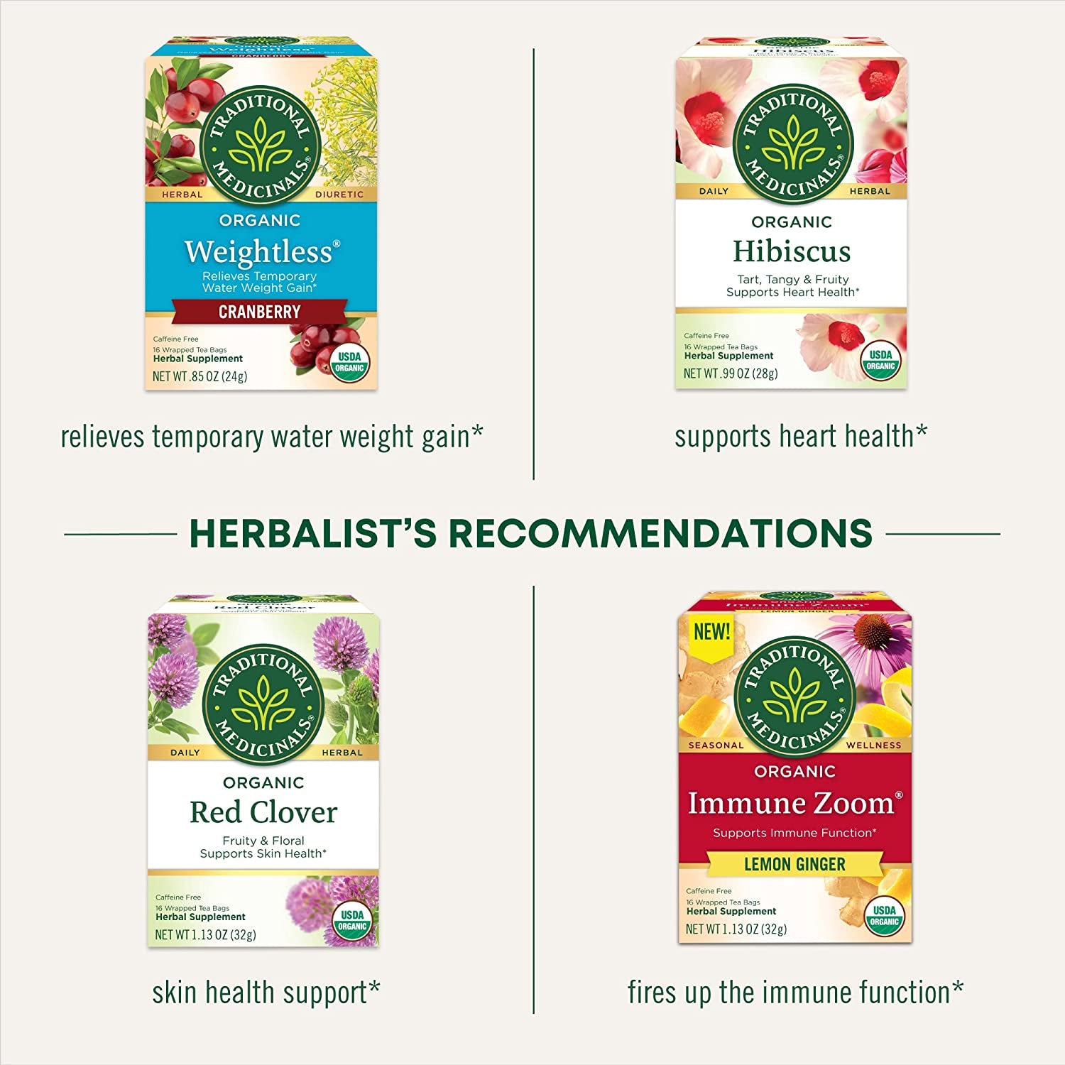 Organic Dandelion Leaf &amp; Root Herbal Tea (Pack of 1), Supports Kidney Function and Healthy Digestion, 16 Tea Bags Total