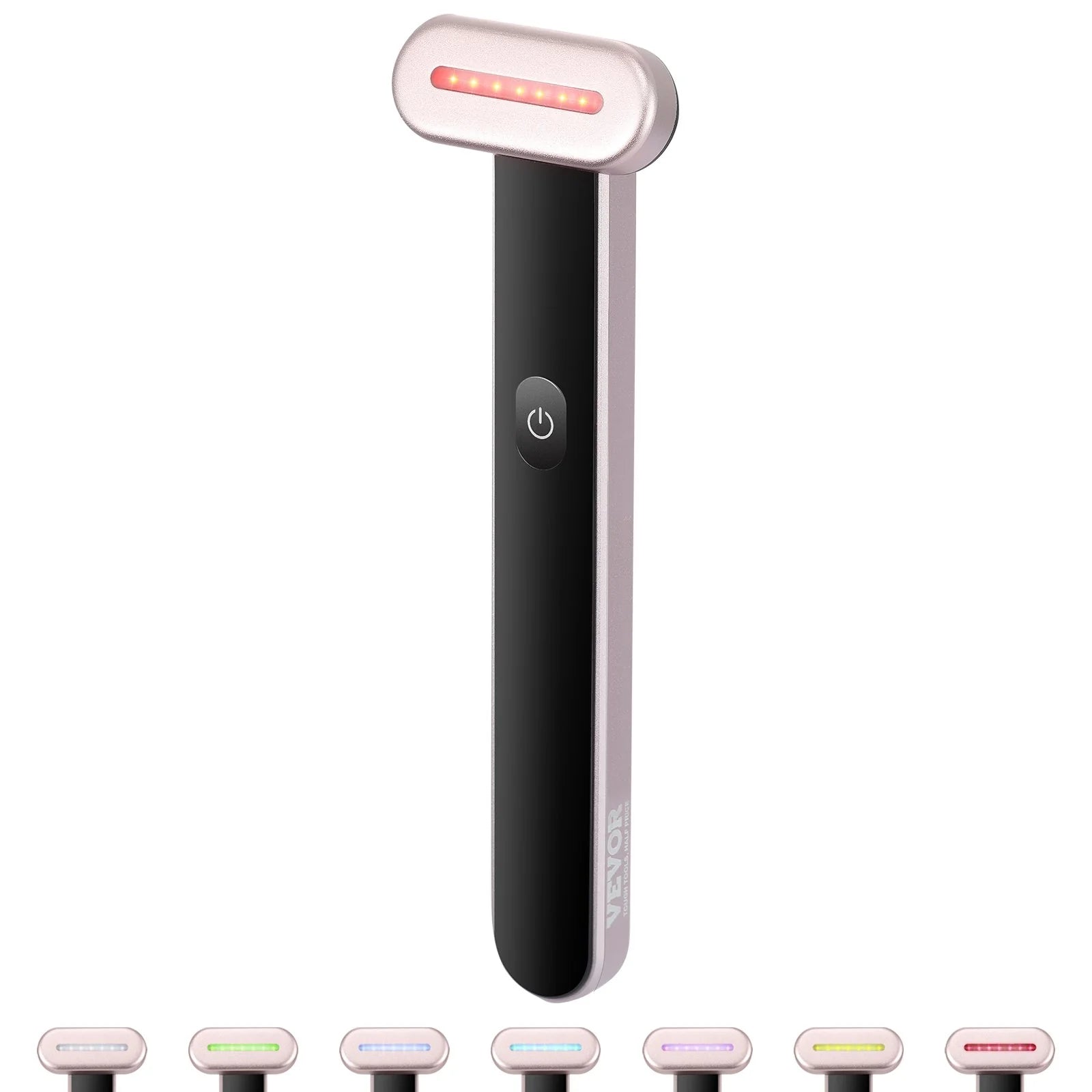 7-Color LED Facial Wand Red Light Therapy Device with Heatig Therapy| Microcurrent Vibrating 